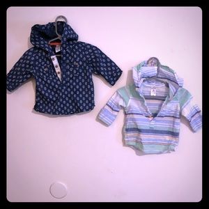 Carters light hooded shirts